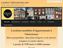 Tablet Screenshot of locationvalenciennes.com